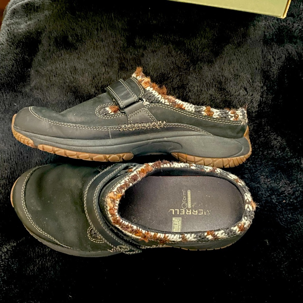 Merrell Encore Scoop Slide On Clogs With Knit Edg… - image 1